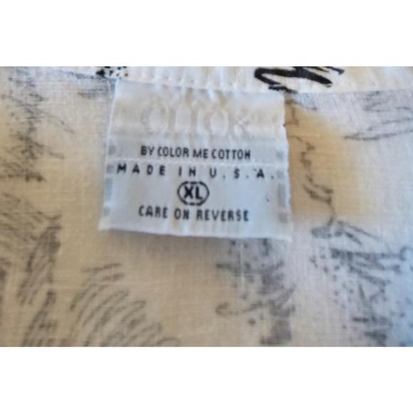 Click By Color Me Cotton 100% Linen Top Tunic XL Artsy Lagenlook - Picture 4 of 5